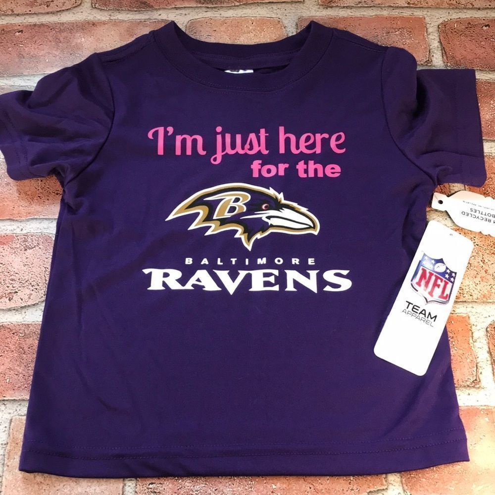NFL Team Apparel Baltimore Ravens 2T Shirt New